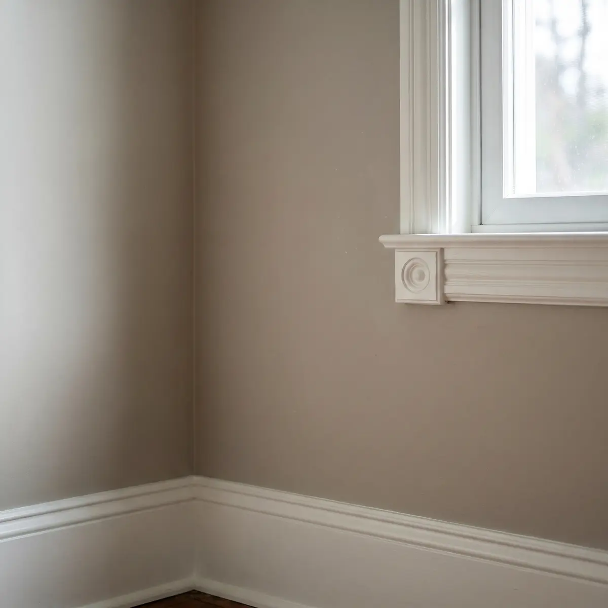 Custom profiled baseboard and decorative window casing Bedford NH
